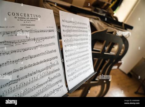 Music Note Sheets Stock Photo Alamy