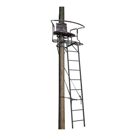 Big Dog Hunting Deluxe Steel Tree Stand Heavy Duty 175 Ft Ladder