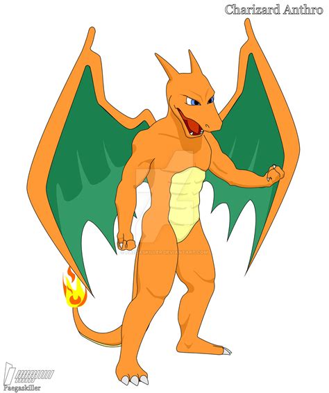 Anthro Charizard by Paegaskiller on DeviantArt