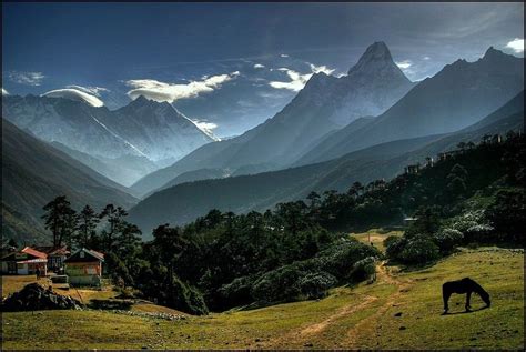 Mountain High Himalayas Nepal Places To Travel Wonders Of The World