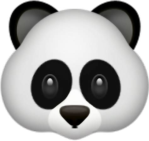 Download Hd Apple Emoji Panda Transparent Png Image