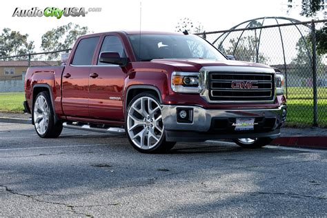 2014 Gmc Sierra 26 Sierra Replica Wheels Silver Audiocityusa