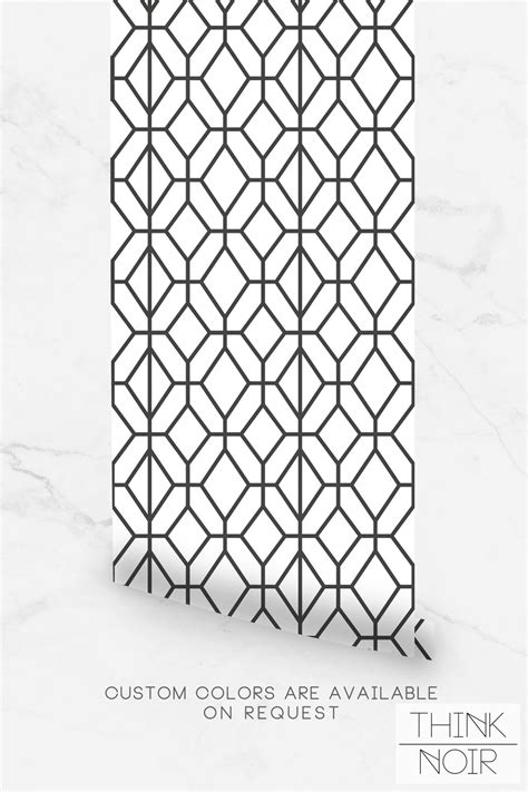 Dark Grey Geometric Wallpaper For Walls Thinknoirwallpaper