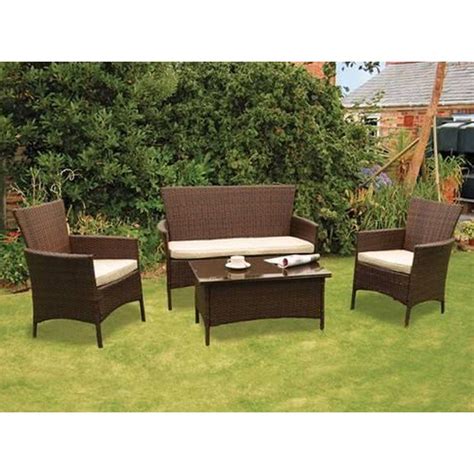 Our bamboo furniture is available in a variety of shapes, styles, colors and sensibilities. Kendal Rattan 4 Piece Conservatory Set Garden Furniture ...