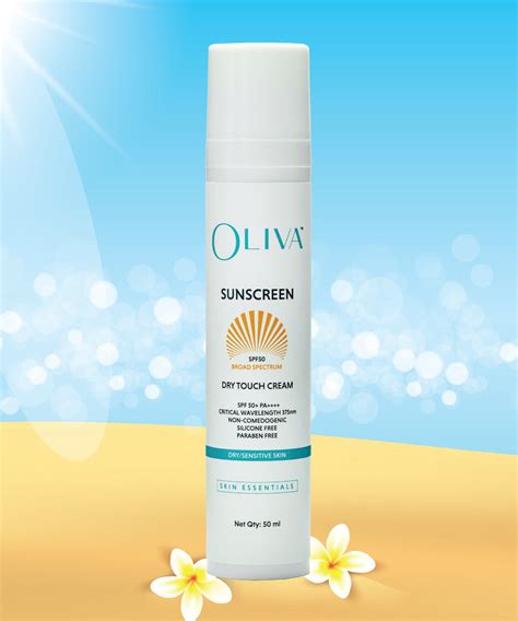 Oliva® Dry Touch Cream Sunscreen Spf 50 For Dry Sensitive Skin