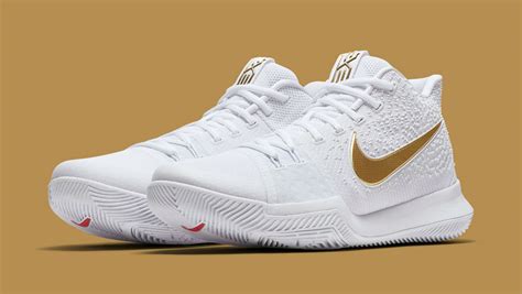 Kyrie 7 basketball shoe 'black/white/red'. Nike Kyrie 3 White/Gold Christmas Release Date 852396-902 ...