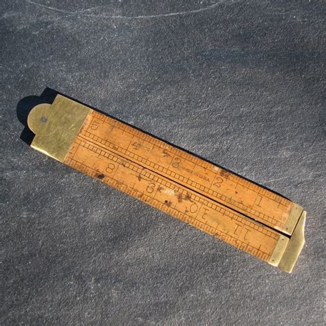 Antique Lufkin Folding Ruler No 372 Etsy