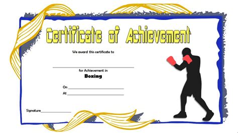Boxing Certificate Template 7 Great Fighter Award Ideas