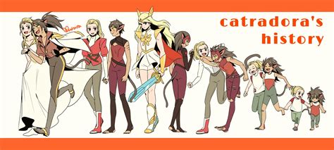 Catra Adora And She Ra She Ra And The Princesses Of Power And 1 More Drawn By Murata