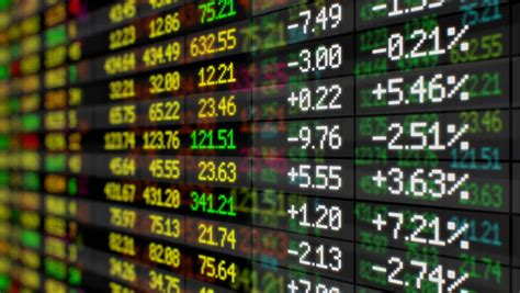 Stock Market Board Moving Up Hd 1080 Looped Animation Stock Footage