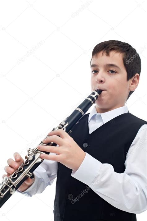 Boy Playing On The Clarinet Stock Photo By ©mesike 28424629