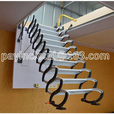 Loft Stairs Semi Automatic Home Indoor Flexible Ladders Villa Duplex
