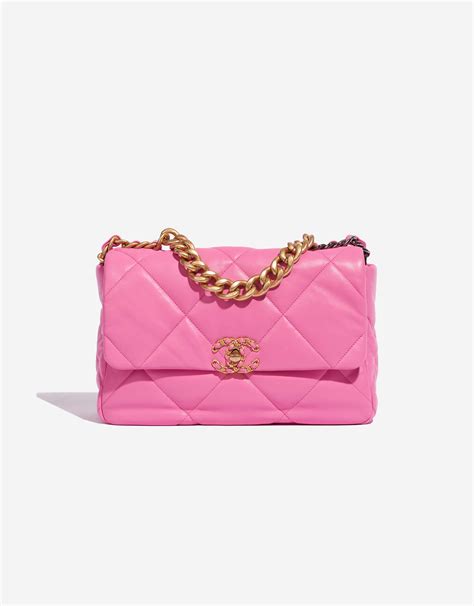 Chanel 19 Large Flap Bag Lamb Rose SaclÀb