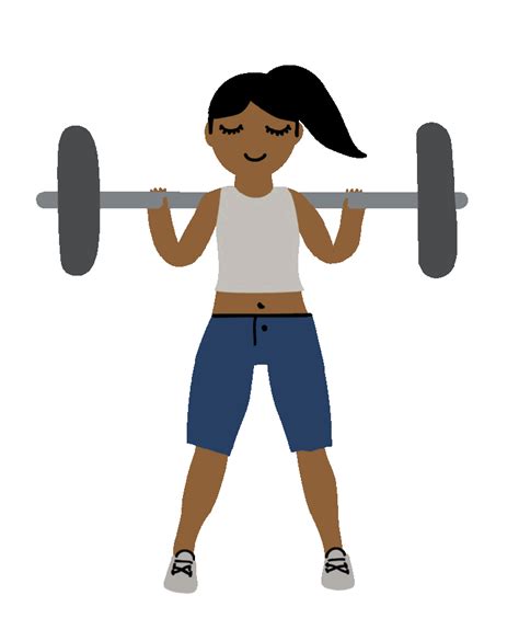 Lifting Weights Cartoon Gif Giphy Pesas Sportswomen Culturistas