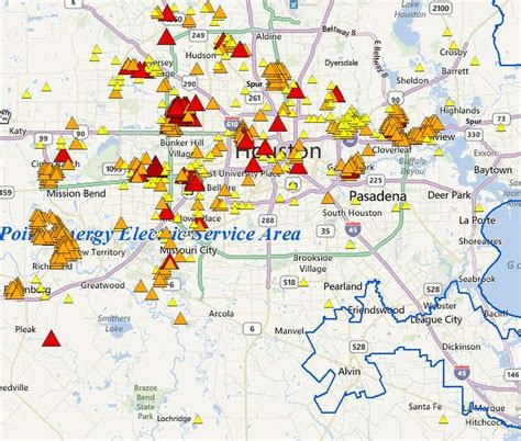 Centerpoint Power Outage Map Houston Map