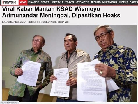 Semasa hidupnya, wismoyo arismunandar memiliki cirikhas memakai jam tangan di tangan kanan. SALAH "Innalillahi wa inna ilaihi rojiun Jend.TNI Pur ...