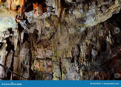 Diros Cave Mani Greece Stock Image Image Of Exploration 64278227