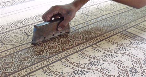 Block Printing Ajrakh In The Workshop Of Ismail Mohammed Khatri