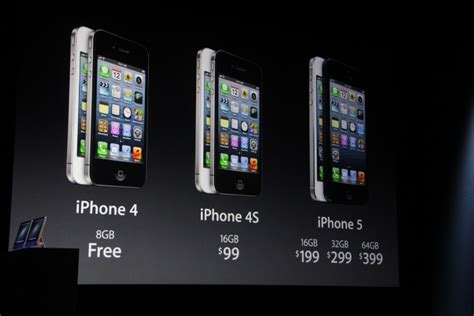 Iphone 5 Pricing And Availability Revealed 199 For 16gb 299 For