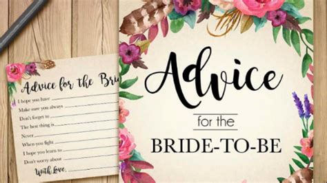 Bridal Shower Advice Cards And What To Write In Them Bridal Shower 101