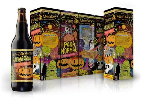 Illustration For Flying Monkeys Craft Brewery Paranormal Imperial