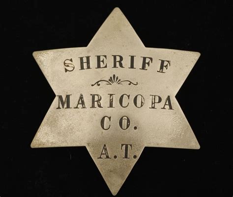 Old West Sheriff Cowboy Era Law Badge