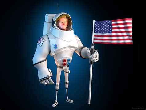 Neil Cartoon Astronaut And Proud For Animation — Polycount