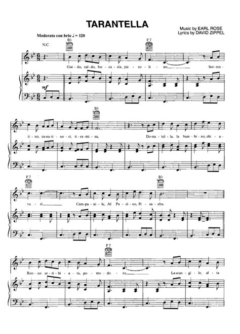 Tarantella Piano Sheet Music Easy Sheet Music