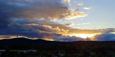 Telstra Tower And Todays Sunset Canberra