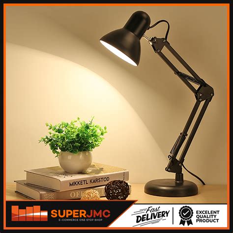 Metal Adjustable Long Swing Arm Desk Table Lamp Jmc