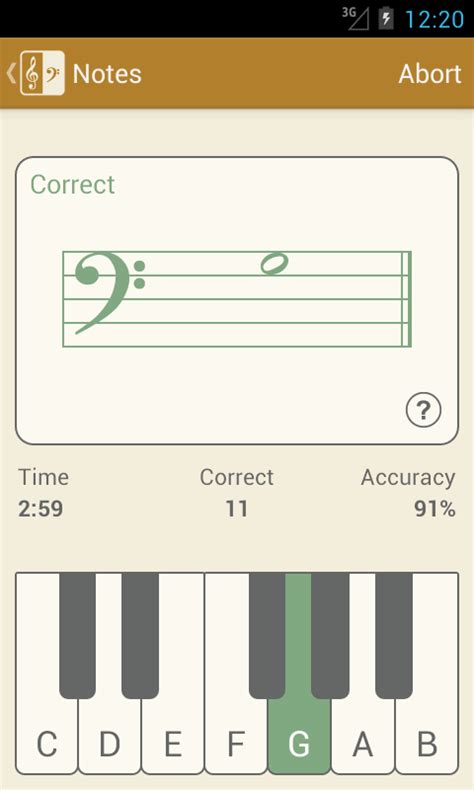 During the practice session, every note is displayed along with the sound of the note (optional). Learn to read musical notes - Android Apps on Google Play
