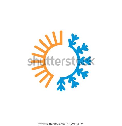 Abstract Logos Sun Snowflakes Stock Vector Royalty Free 1599113374