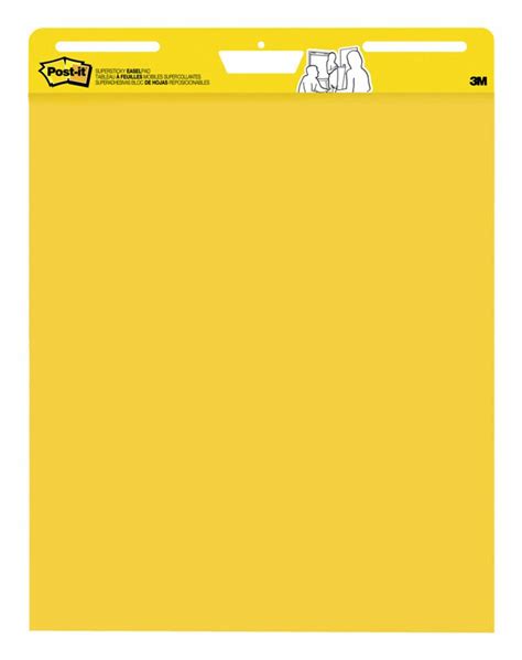 Post It® Super Sticky Easel Pad 559ywss Yellow 25 In X 30 In 25 Sheetspad 1 Padpack 3m