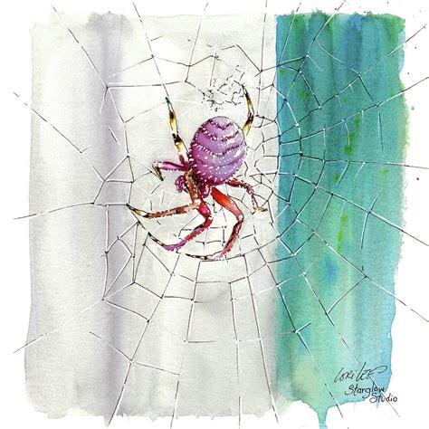 Orb Weaver Spider Painting By Starglow Studio Fine Art America