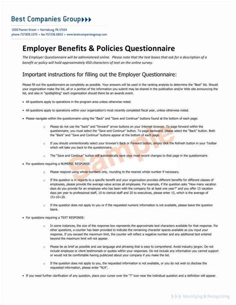 employee benefits survey templates    premium templates