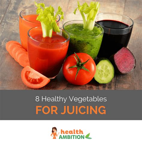 This healthy juice recipe is easy to make and has a great carrot base that blends well with apples, lemon, and ginger. The Best Vegetables For Juicing On The Juice Diet - Health Ambition