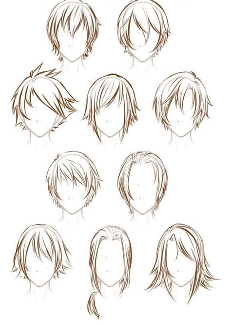 Cheveux Cheveux Danime Boy Coiffures Manga Cheveux Manga