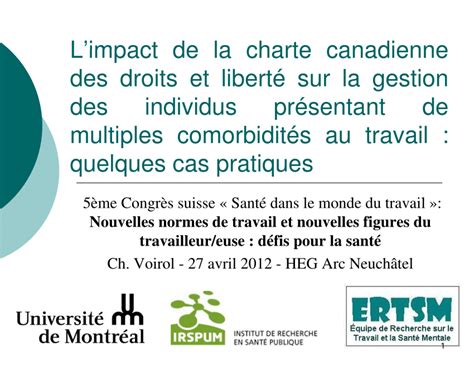 Pdf L’impact De La Charte Canadienne Des Droits Et Liberté Sur La Gestion Des Individus