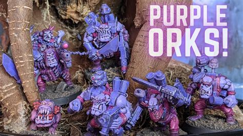 Purple Orks Painting Some Krumpin Kitbashed Kommandos For Warhammer