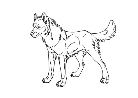 Images Of Male Anime Wolf Boy Coloring Pages