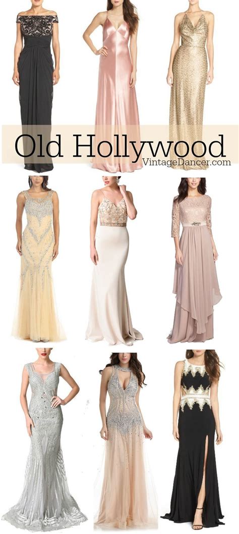 1930s Evening Dresses And Gowns Inspired By Old Hollywood Fashion And