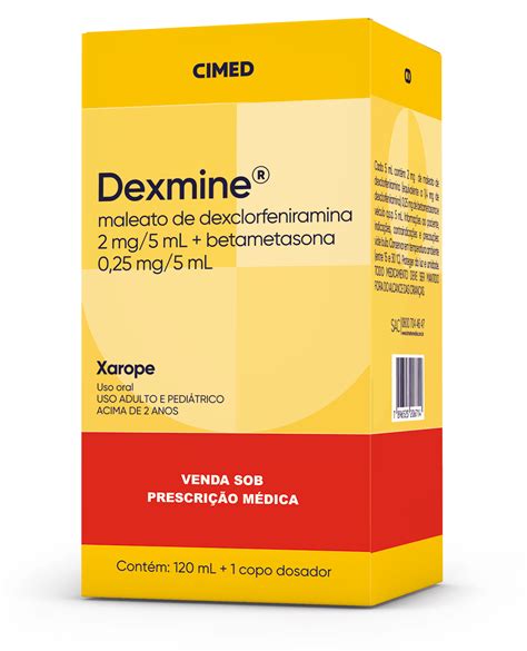 Dexmine Histamed Xarope 120ml Extrafarma