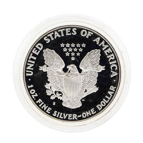 1987 1oz American Silver Eagle Proof Coin With Box
