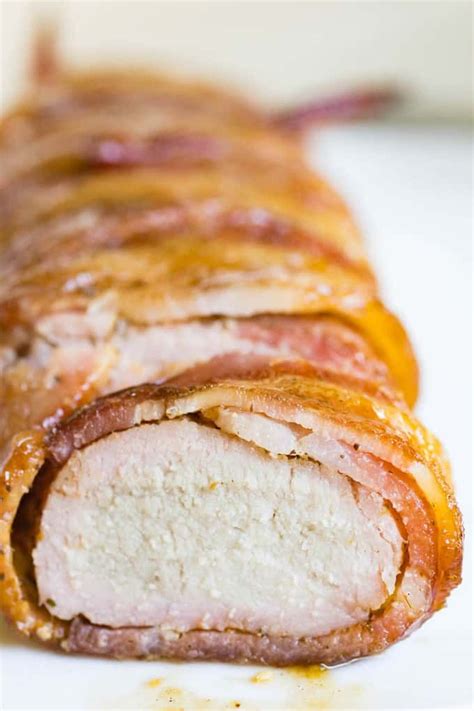 Mix brown sugar, soy sauce,. Bacon-Wrapped Pork Tenderloin | Recipe | Grilling recipes ...