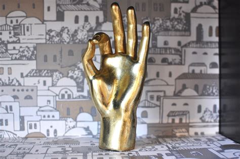 Quirky Gold OK Hand Sculpture Eclectic Decor Gift Idea Bar | Etsy | Quirky decor, Hand sculpture ...