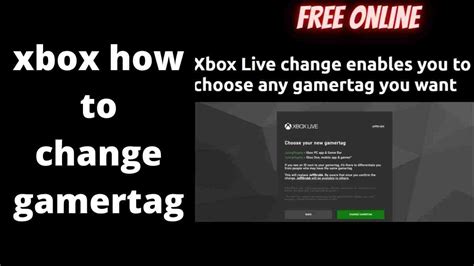 Xbox How To Change Gamertag Process For Updating
