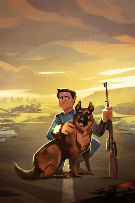 Sole Survivor And Dogmeat By Powersimon Rimaginaryfallout