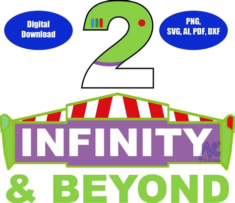 2 Infinity And Beyond Svg Dxf Adobe Illustrator Pdf And Png Download