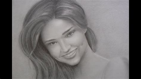 Miranda Kerr Portrait How To Draw A Portrait With Smile