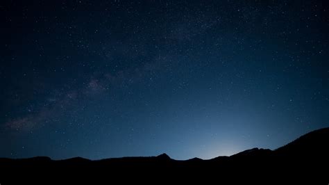 1920x1080 1920x1080 Landscape Night Sky Silhouette Milky Way Stars
